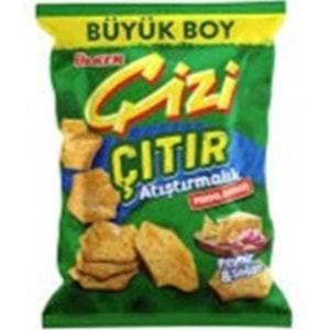 ÜLKER ÇİZİ ÇITIR ATIŞTIRMALIK 80 G PEYNİR BİFTEK AROMALI