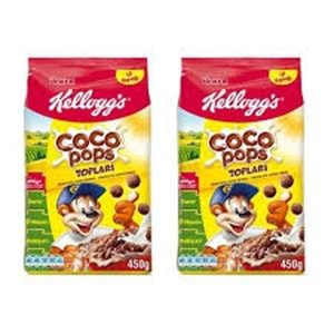 KELLOGGS COCO POPS ÇİKOLATALI MISIR VE BUĞDAY GEVREĞİ 2X450 2Lİ AVANTAJ PAKET