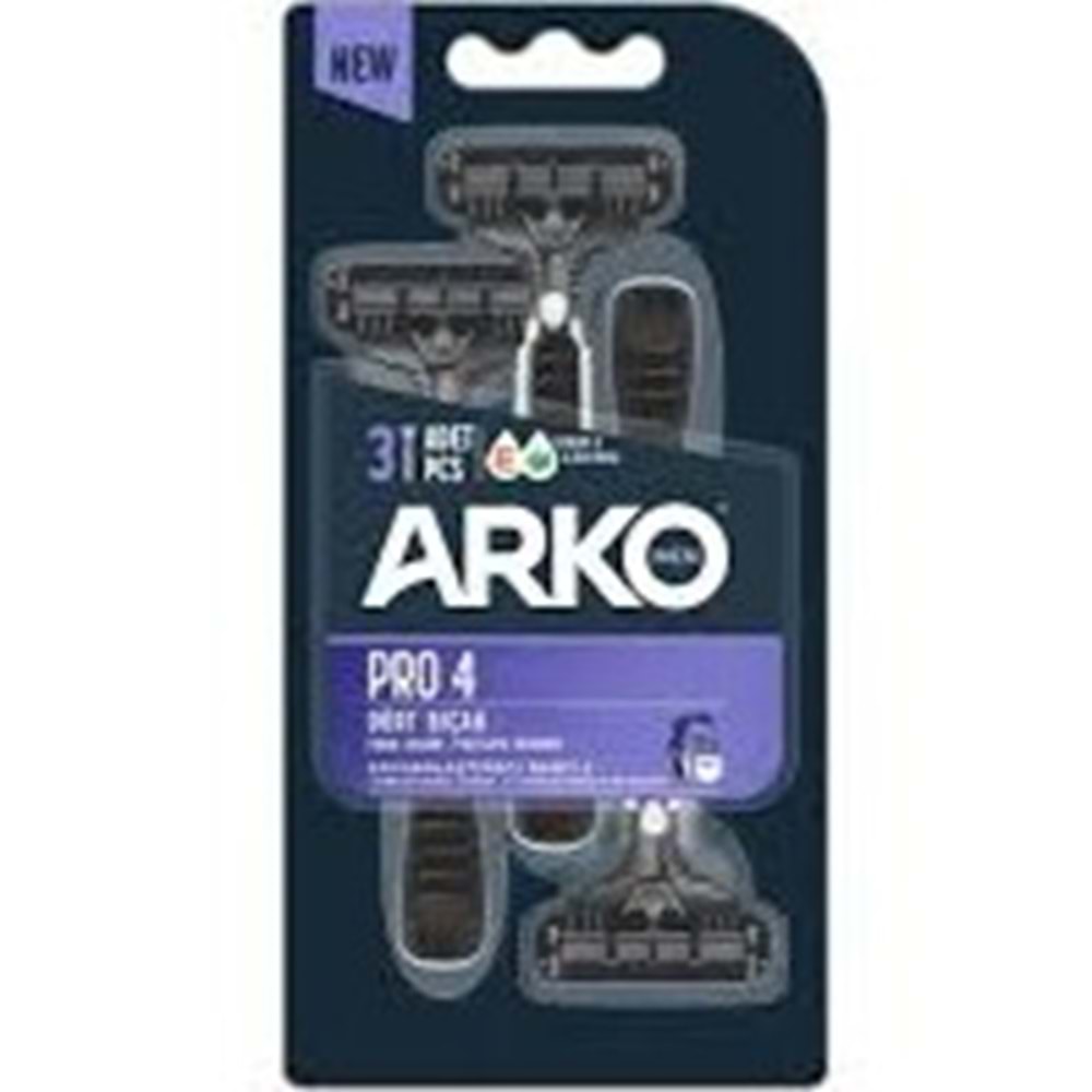 ARKO TRAŞ BIÇAĞI 3 ADET PRO 4