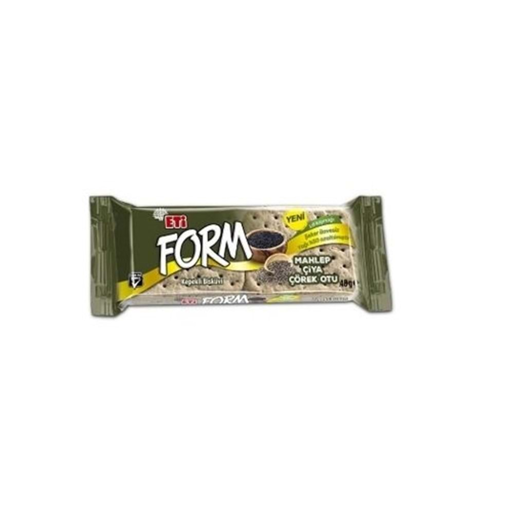 ETİ FORM KEPEKLİ BİSKÜVİ 40 GR MAHLEP ÇİYA ÇÖREK OTU