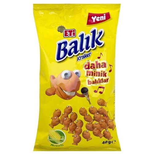 ETİ BALIK KRAKER 40 GR MISIRLI