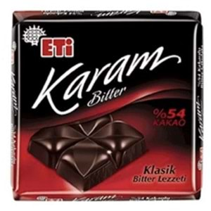 ETİ KARAM BITTER CIKOLATA 60 GR%54 KAKAO