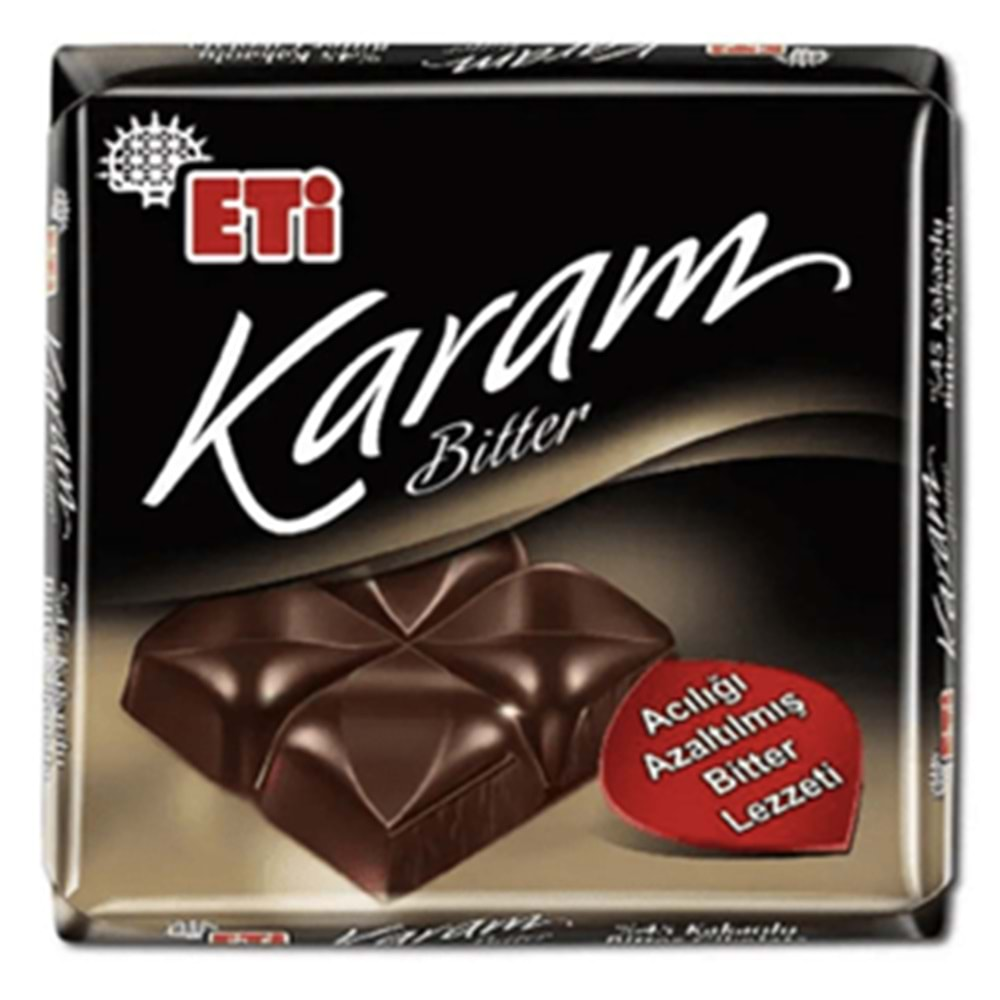 ETİ KARAM BITTER CIKOLATA 60 GR