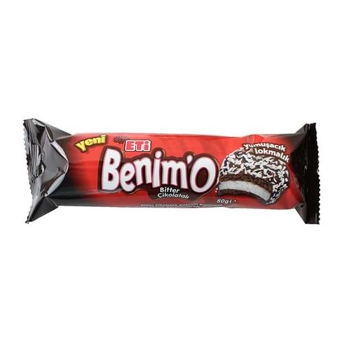 ETİ BENIMO BİSKÜVİ 80 GR BITTER CIKOLATALI