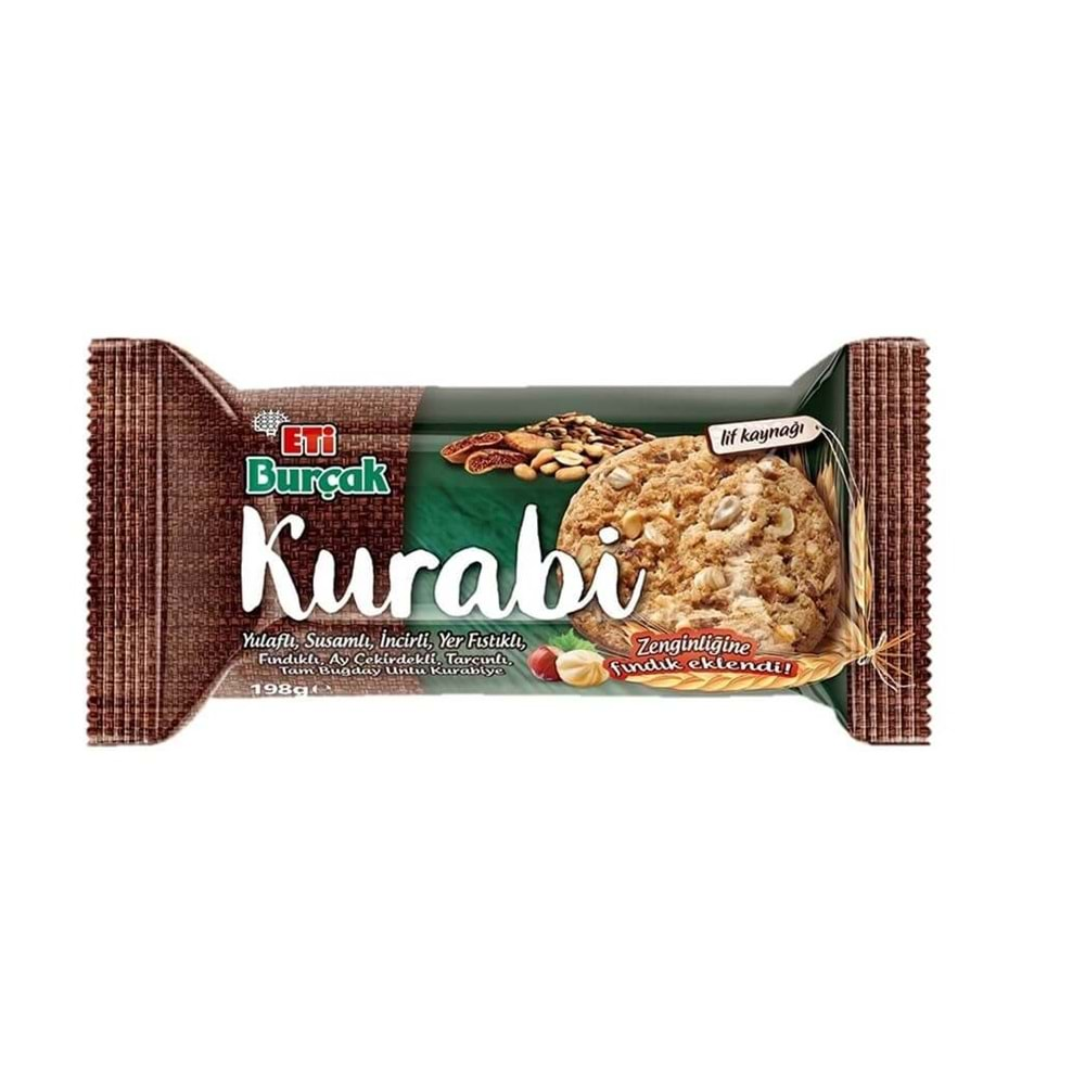 ETİ BURCAK KURABI 198 GR YULAF SUSAM INCIR FISTIK