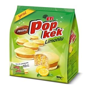 ETİ POPKEK MINI 10 LU PAKET 180 GR LIMONLU