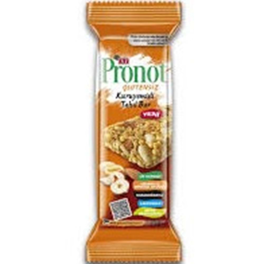 ETİ PRONOT GLUTENSİZ KURUYEMİŞLİ TAHIL BAR 35 G