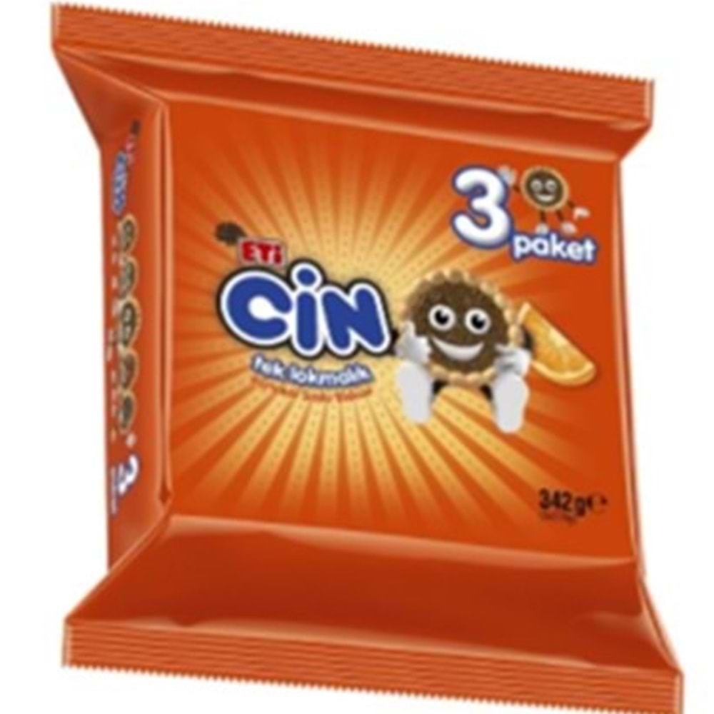 ETİ CIN BİSKÜVİ 3 LU PAKET 342 GR