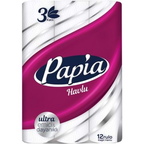 PAPİA KAGIT HAVLU 12 LI