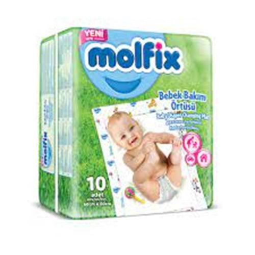 MOLFİX BEBEK BAKIM ORTUSU 10 LU