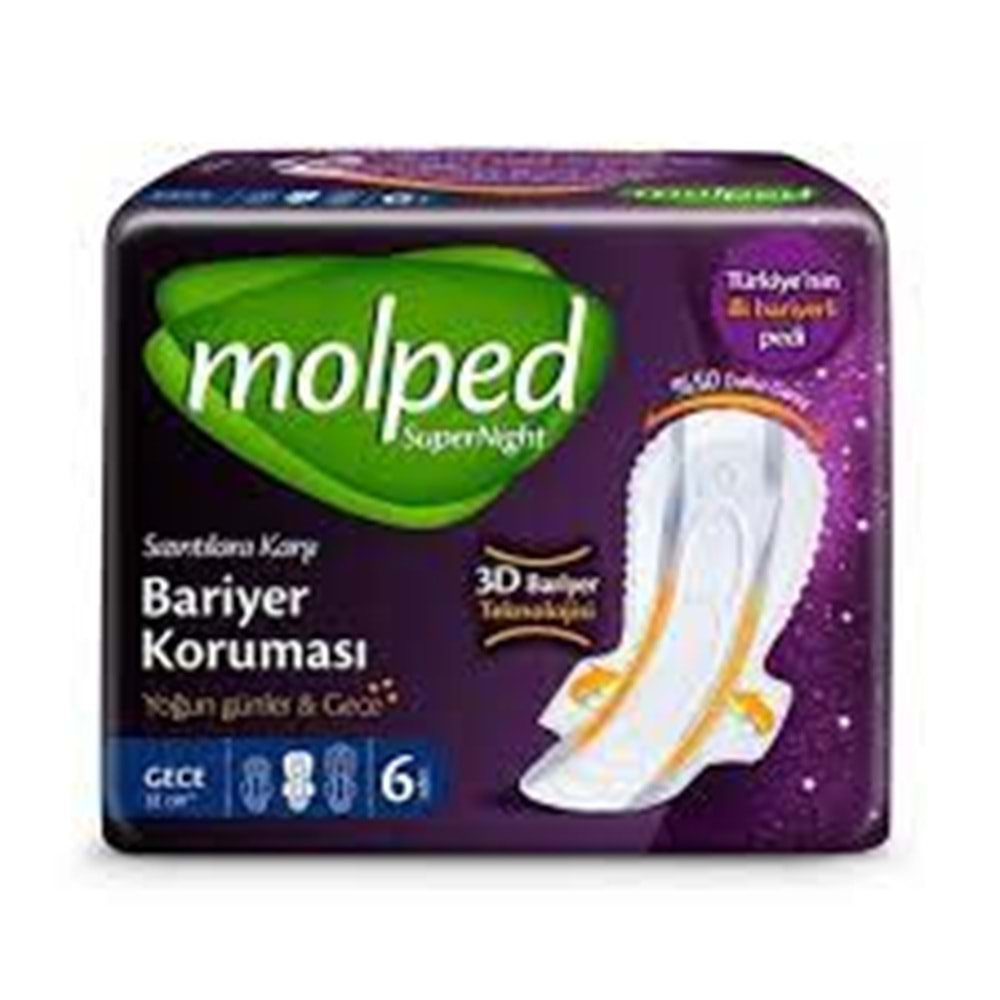 MOLPED SUPER NIGHT TEKLI PAKET 6 LI GECE