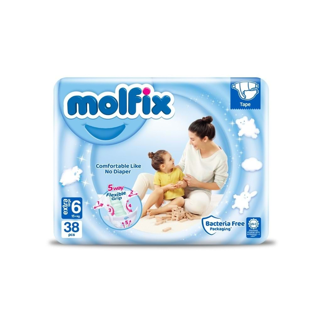 MOLFİX AVANTAJ PAKET 6 EXTRA LARGE 38'Lİ