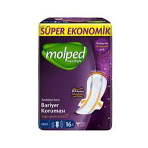 MOLPED SUPER NIGHT SUPER EKO PAKET 16 LI EXTRA UZUN