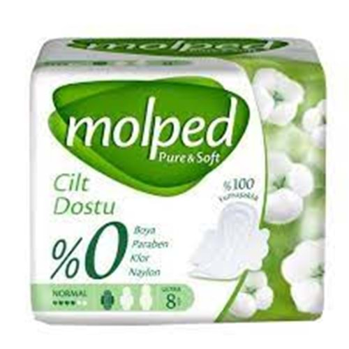 MOLPED PURE SOFT TEKLI PAKET 8 LI NORMAL