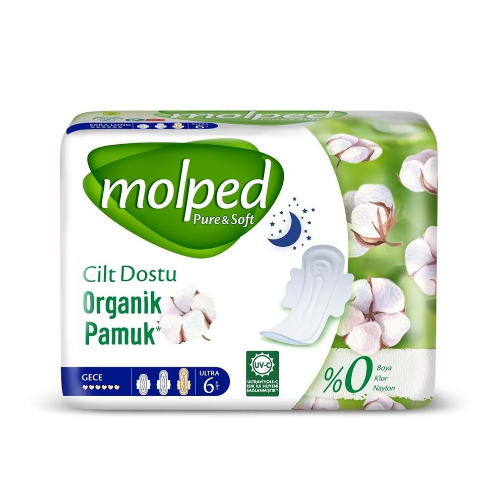 MOLPED PURE SOFT TEKLI PAKET 6 LI GECE