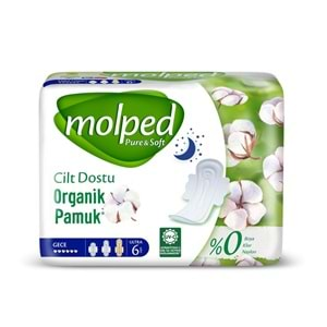 MOLPED PURE SOFT TEKLI PAKET 6 LI GECE