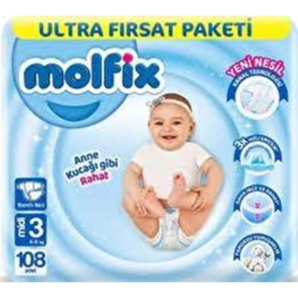 MOLFİX ULTRA FIRSAT PAKETI 3 MIDI 108 LI