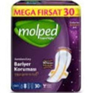 MOLPED KADIN PEDİ MEGA PAKET 30 ADET GECE