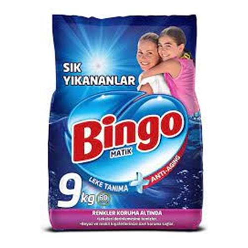 BİNGO MATIK 9 KG SIK YIKANANLAR