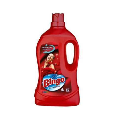 BİNGO SIVI CAMASIR DETERJANI 4 LT RENKLI