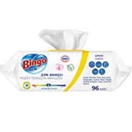 BİNGO YÜZEY TEMİZLİK HAVLUSU 96 ADET LİMON