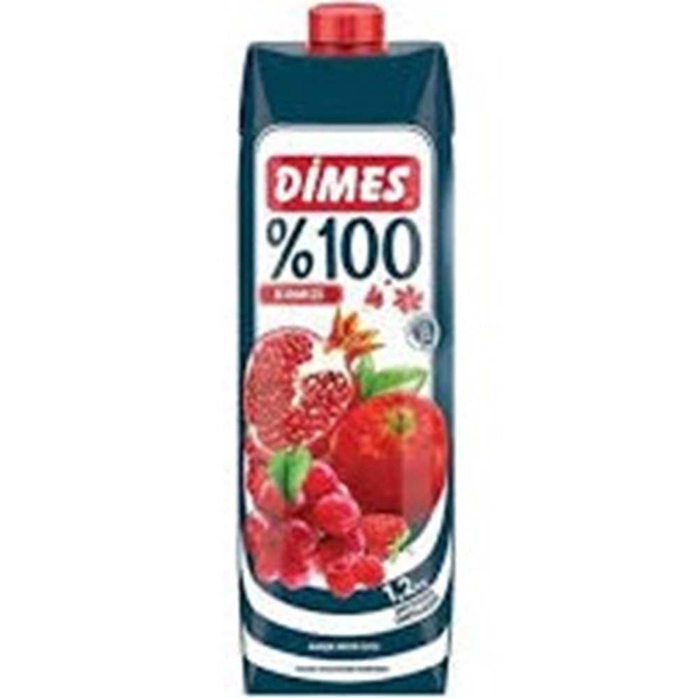 DİMES %100 KARIŞIK MEYVE SUYU 1 L KIRMIZI MEYVELER