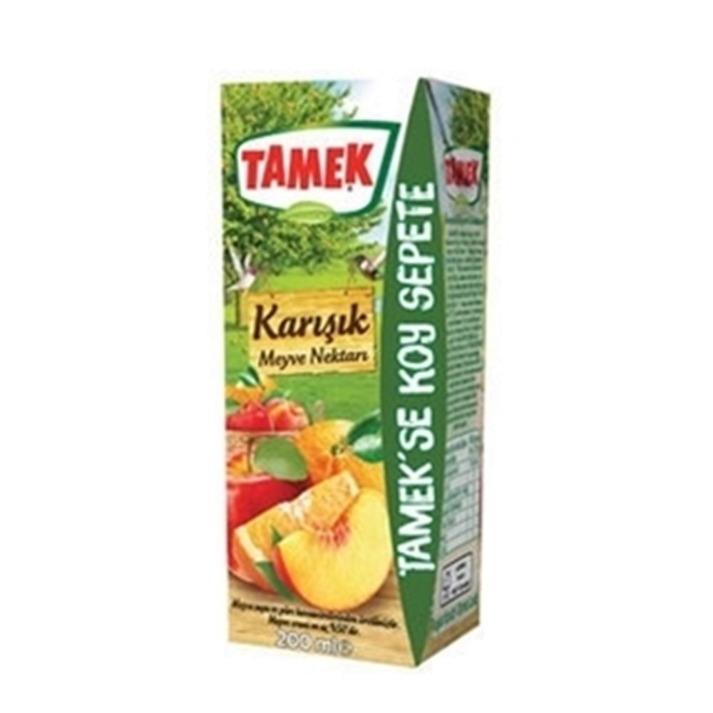 TAMEK MEYVE SUYU 185 ML KARISIK