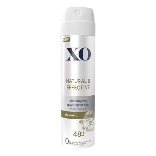 XO DEODORANT 150 ML NATURAL EFFECTIVE