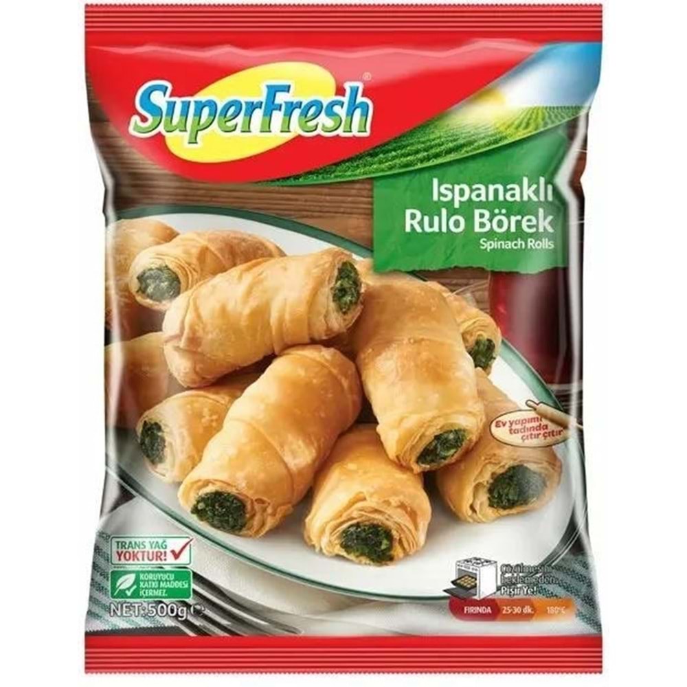 SUPERFRESH RULO BOREK 500 GR ISPANAKLI