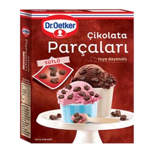 DR.OETKER CIKOLATA PARCALARI 70 GR SUTLU