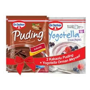 DR.OETKER 2X147GR KAKAOLU TOZ PUDİNG 69GR YOGOTELLA ORMAN MEYVELİ