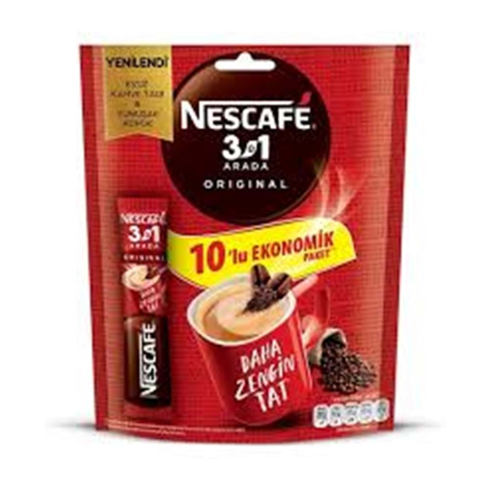 NESCAFE 10 LU PAKET 3U1 ARADA ORIGINAL