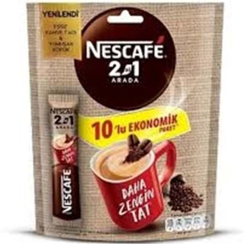 NESCAFE 10 LU PAKET 2SI1 ARADA SEKERSIZ