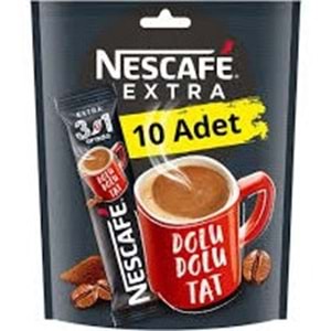 NESCAFE 10 LU PAKET 3U1 ARADA YOGUN KAHVE