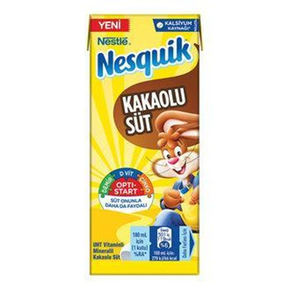 NESTLE NESQUIK AROMALI SUT 180 ML KAKAOLU