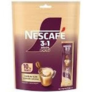 NESCAFE GOLD 3Ü1 ARADA 10 LU PAKET 175 G YOĞUN İÇİM