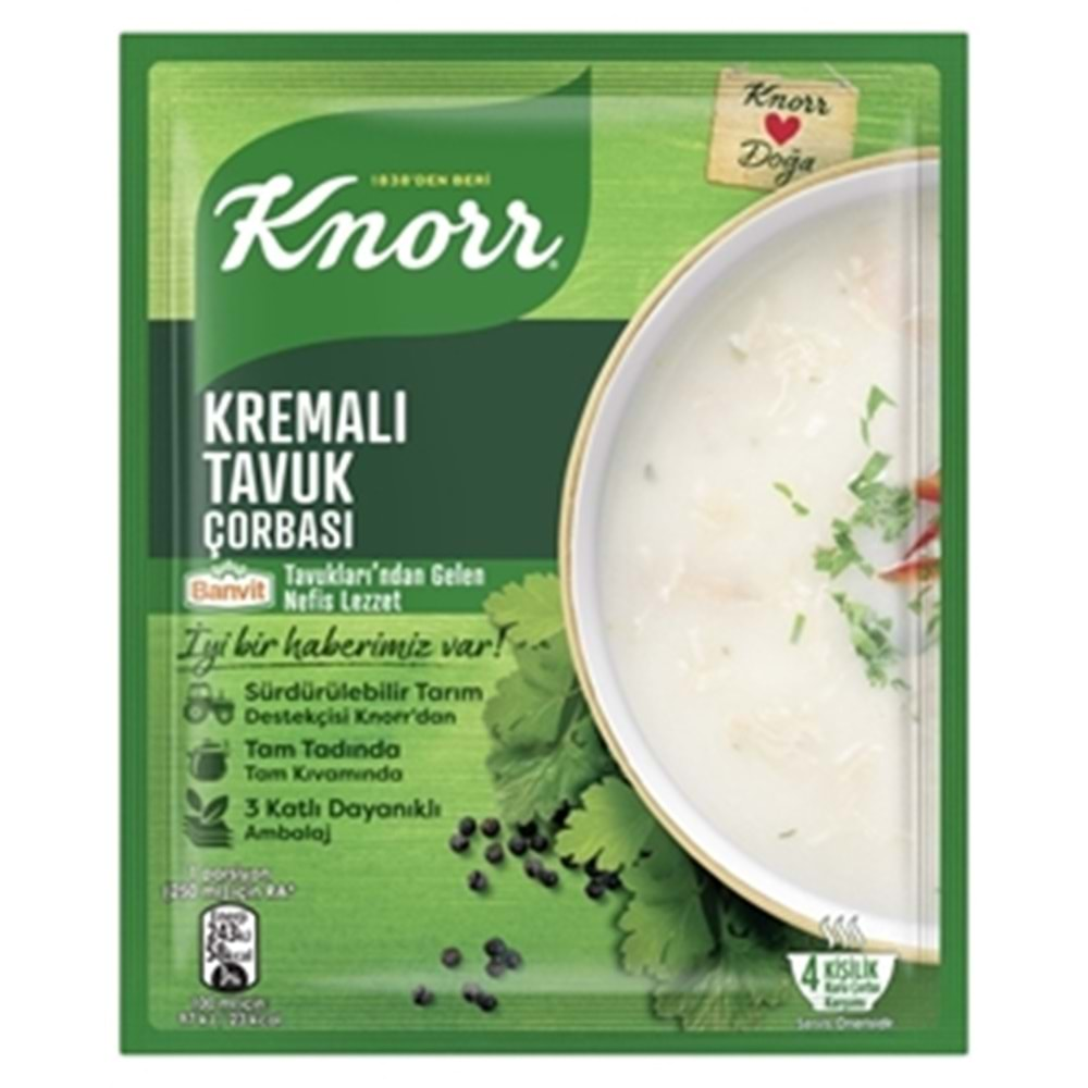 KNORR HAZIR CORBA 65 GR KREMALI TAVUK