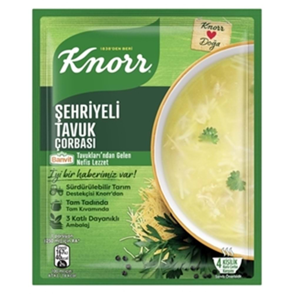 KNORR HAZIR CORBA 51 GR SEHRIYELI TAVUK