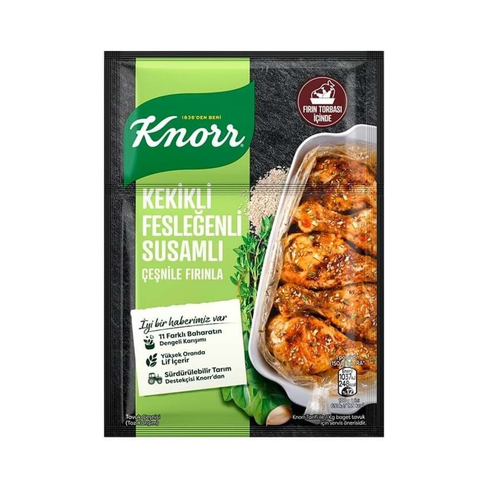 KNORR KEKIKLI FESLEGENLI SUSAMLI TAVUK CESNI 29 GR