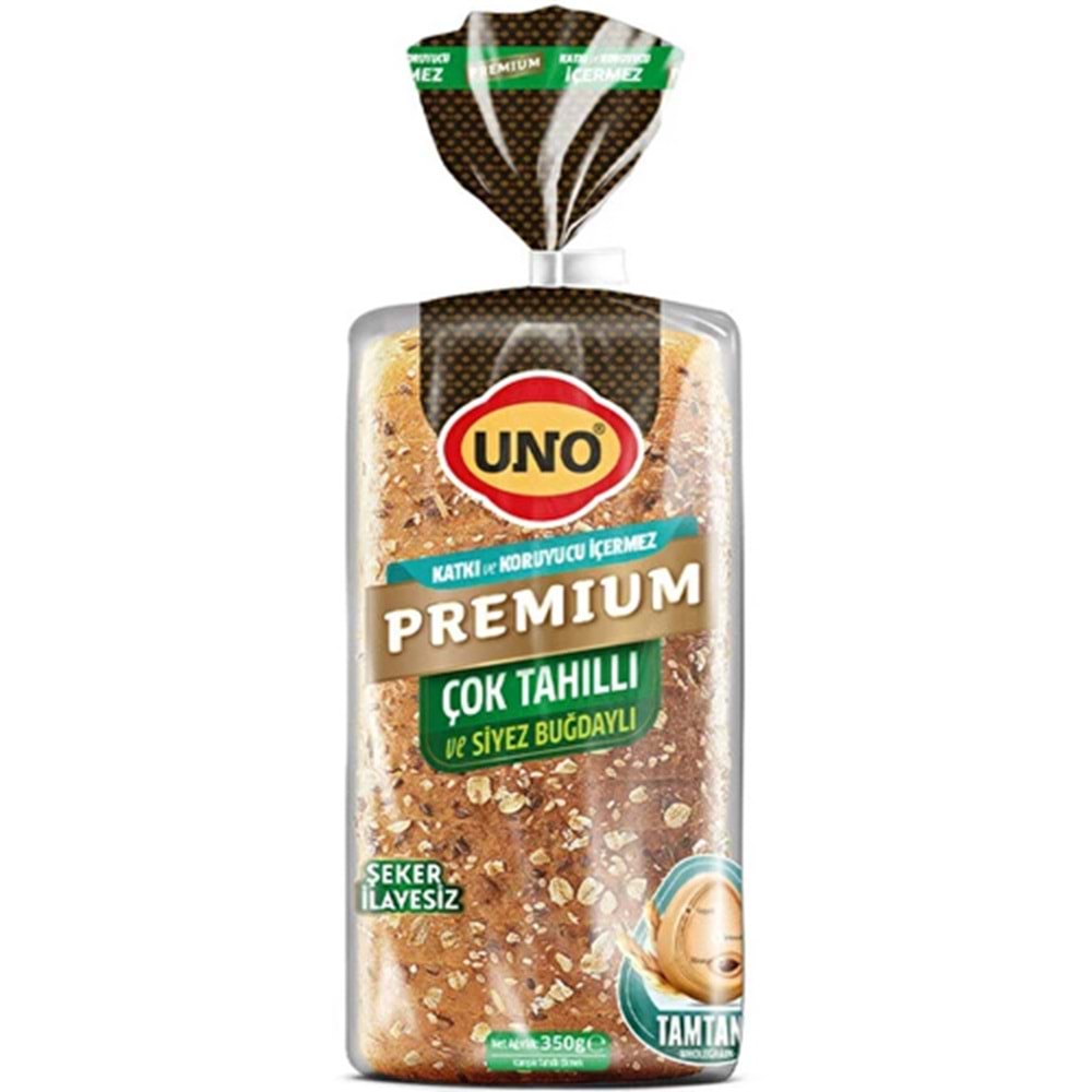 UNO PREMIUM COK TAHILLI SIYEZ BUGDAYLI EKMEK 350 G