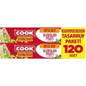 COOK BUZDOLABI POŞETİ 120 ADET TASARRUK PAKET
