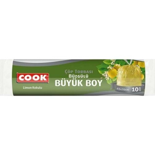 COOK BUZGULU COP TORBASI 10 LU BUYUK LIMON KOKULU