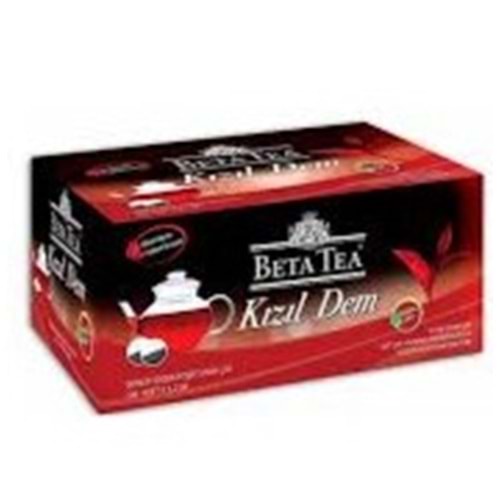 BETA TEA KIZIL DEM DEMLİK SİYAH ÇAY 100 ADET