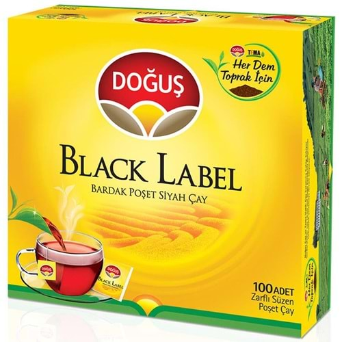 DOĞUŞ BLACK LABEL BARDAK CAY 100 LU