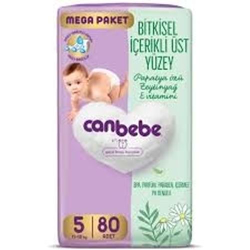 CANBEBE BEBEK BEZİ 5 NUMARA 80 ADET MEGA PAKET