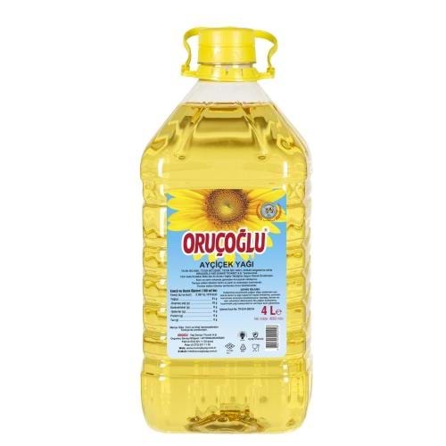 ORUÇOĞLU AYCICEK YAGI 4 LT