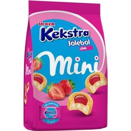 ÜLKER KEKSTRA JOLEBOL MINI 150 GR ÇİLEKLİ