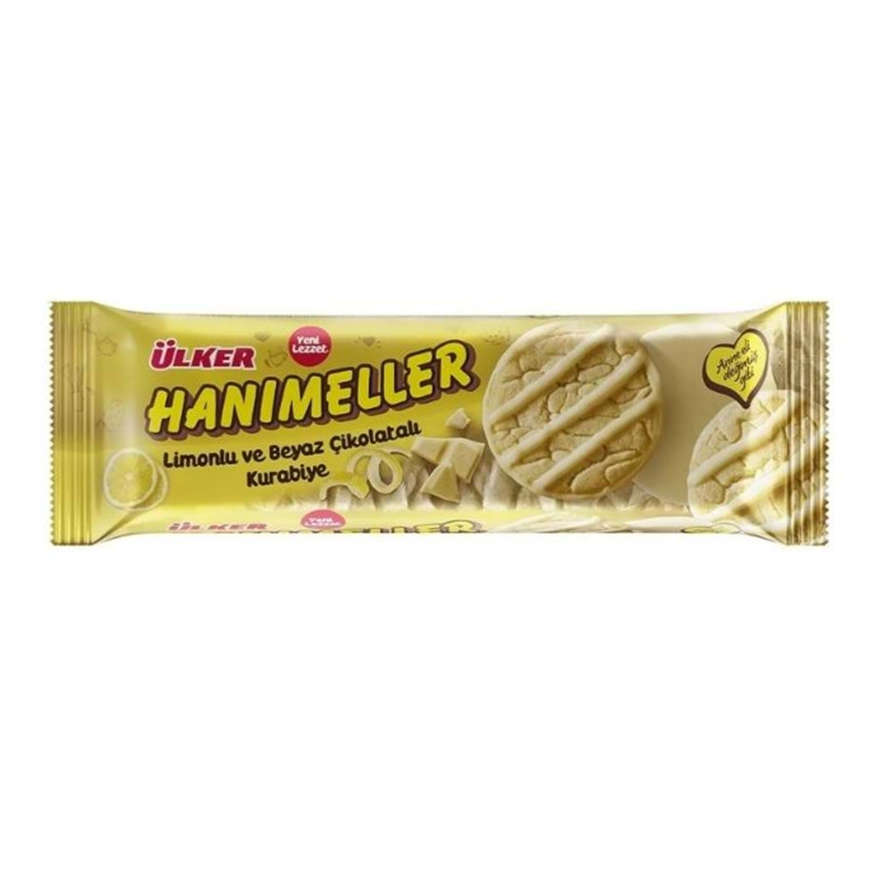 ÜLKER HANIMELLER KURABIYEM 138 GR LIMONLU