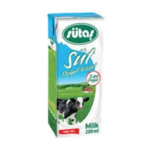 SÜTAŞ SÜT 200 ML YARIM YAĞLI