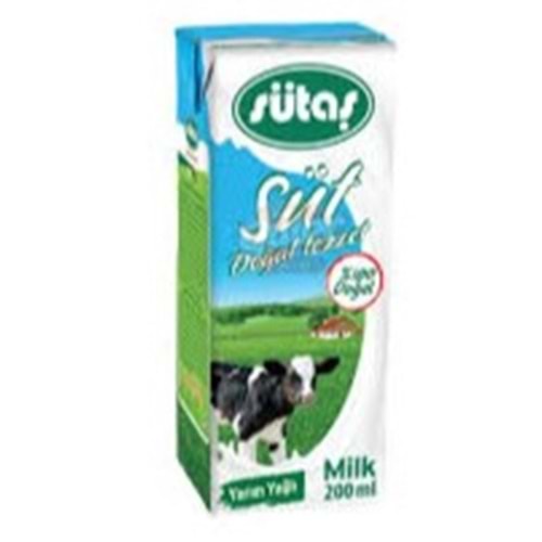 SÜTAŞ SÜT 200 ML YARIM YAĞLI